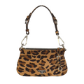 Prada Leopard Calf Hair Shoulder Bag Miele Moro