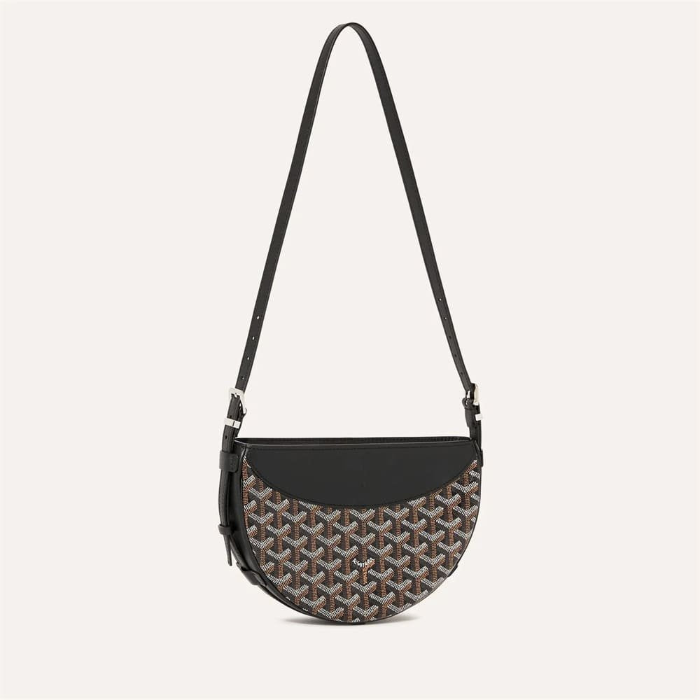 Goyard Hirondelle Schoudertas – Zwart / Grijs