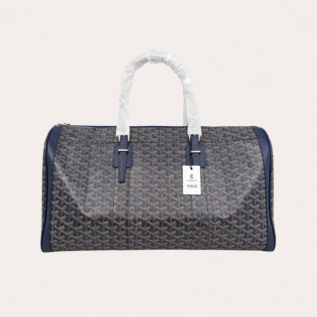 Goyard Boston 50 Reistas – Grijs / Donkerblauw