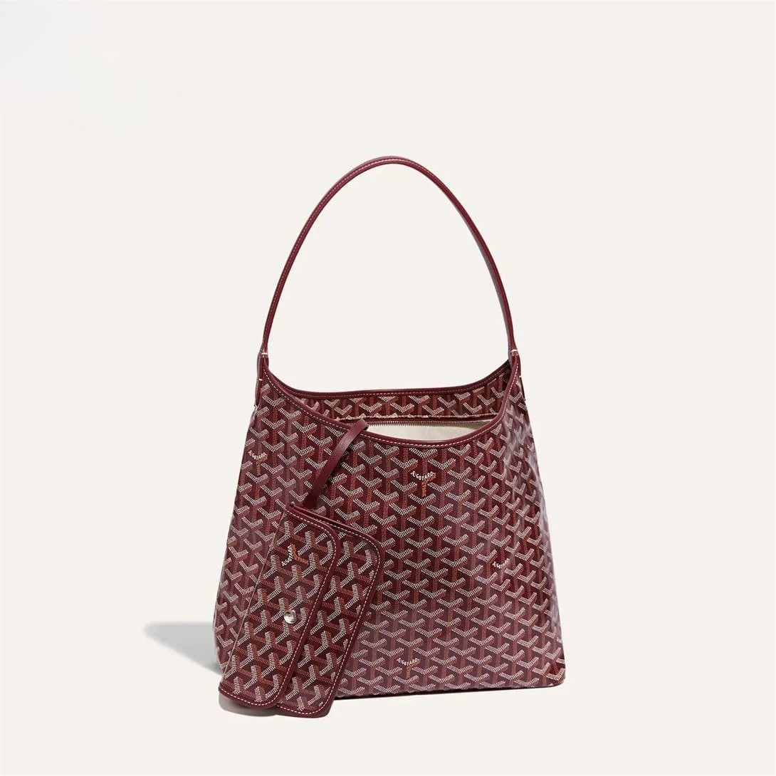Goyard Bohème Hobo Schoudertas – Bordeauxrood
