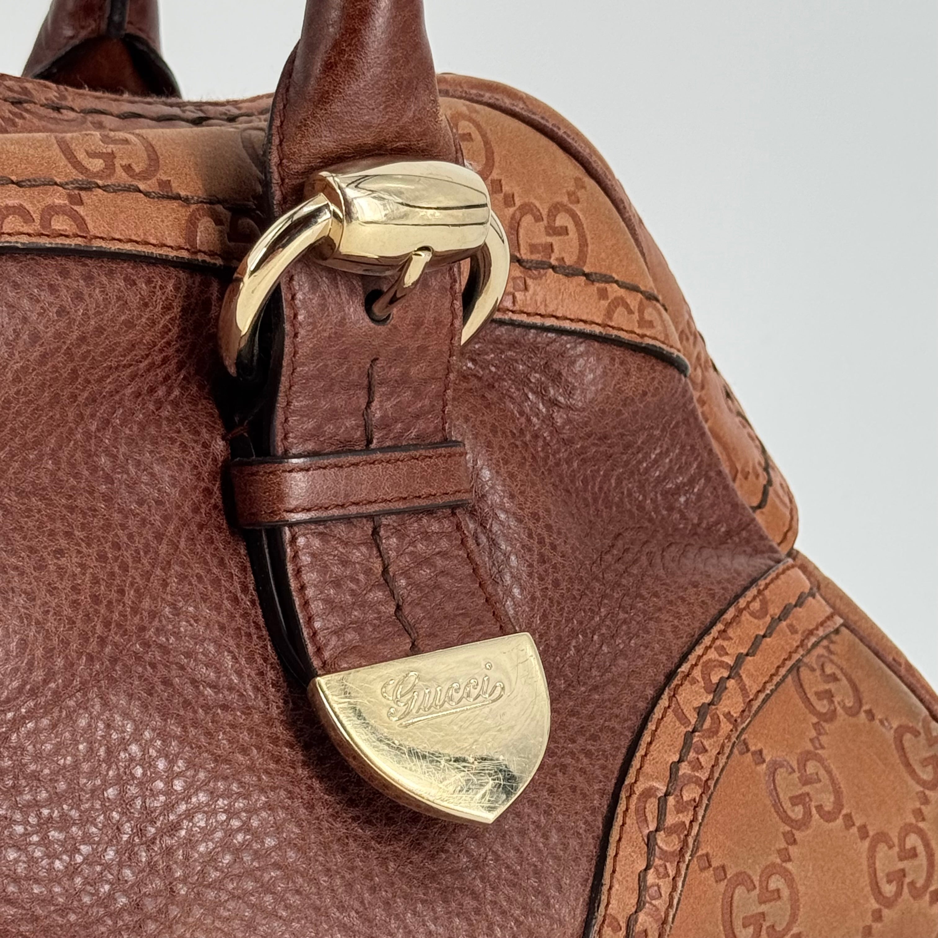 Gucci Signoria Handbag Brown
