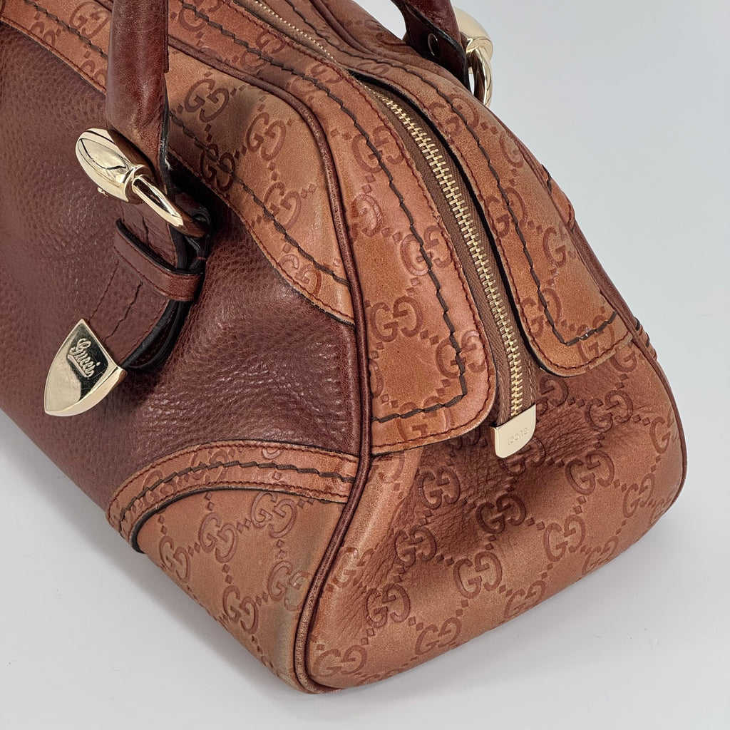 Gucci Signoria Handbag Brown