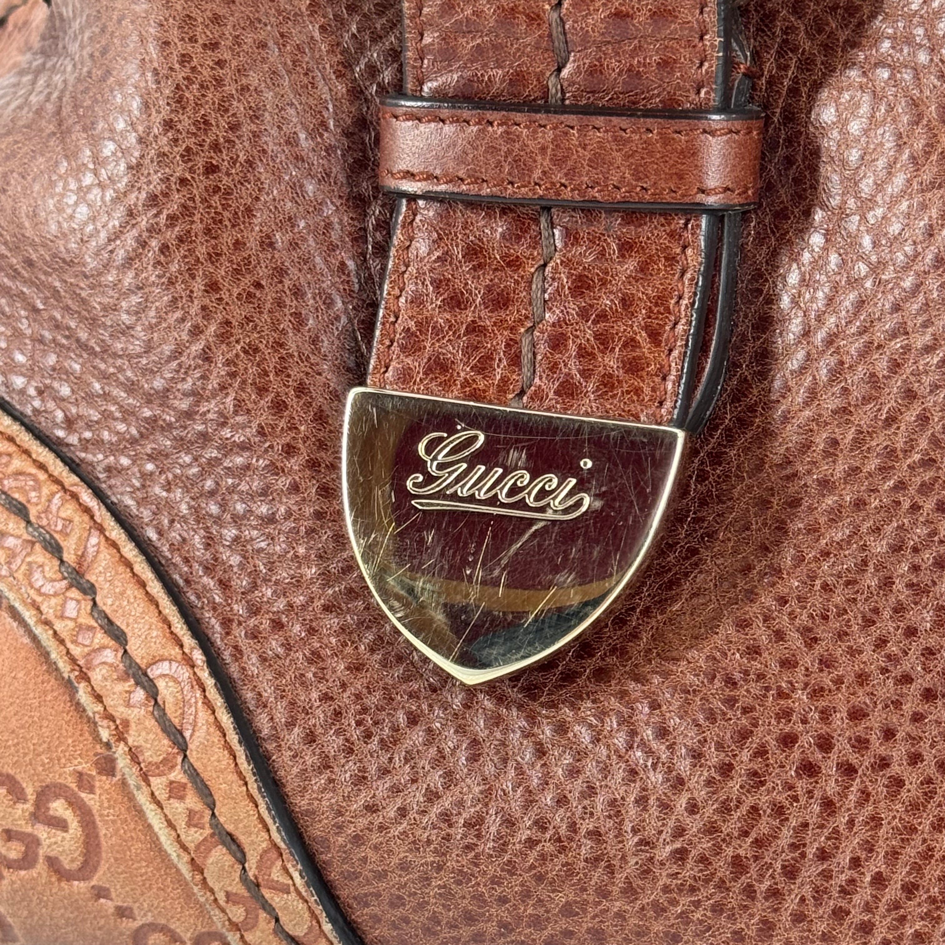 Gucci Signoria Handbag Brown