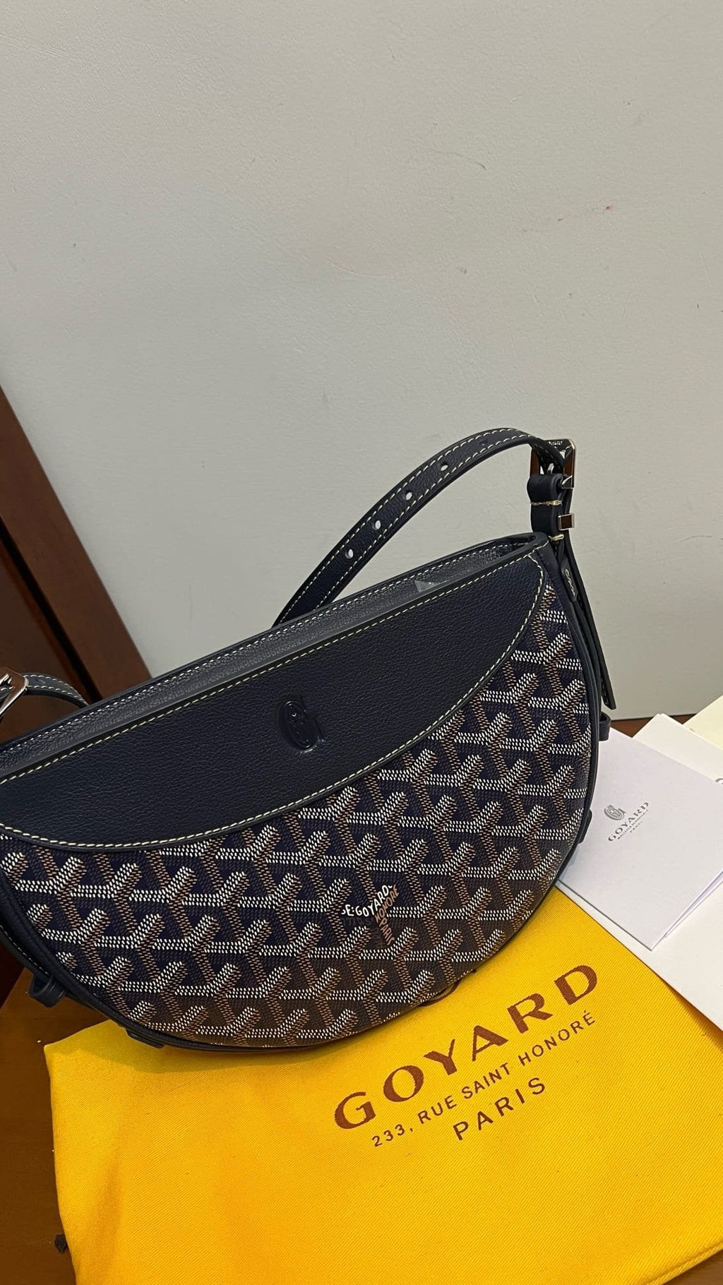 Goyard Hirondelle Schoudertas – Donkerblauw