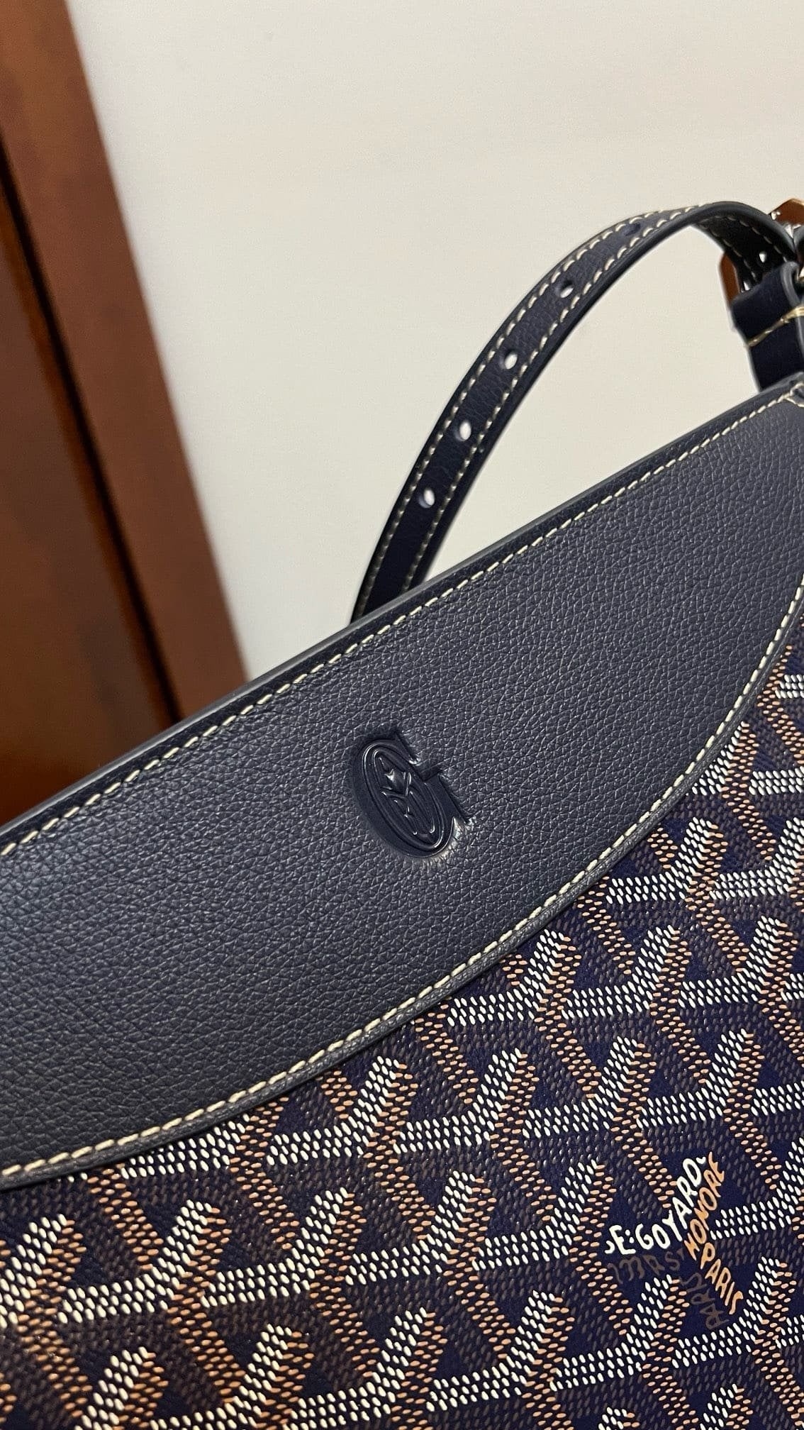 Goyard Hirondelle Schoudertas – Donkerblauw