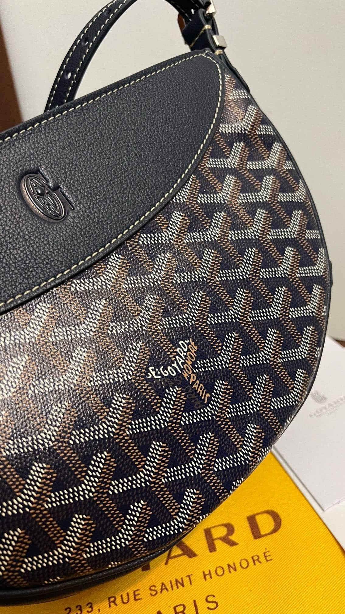 Goyard Hirondelle Schoudertas – Donkerblauw