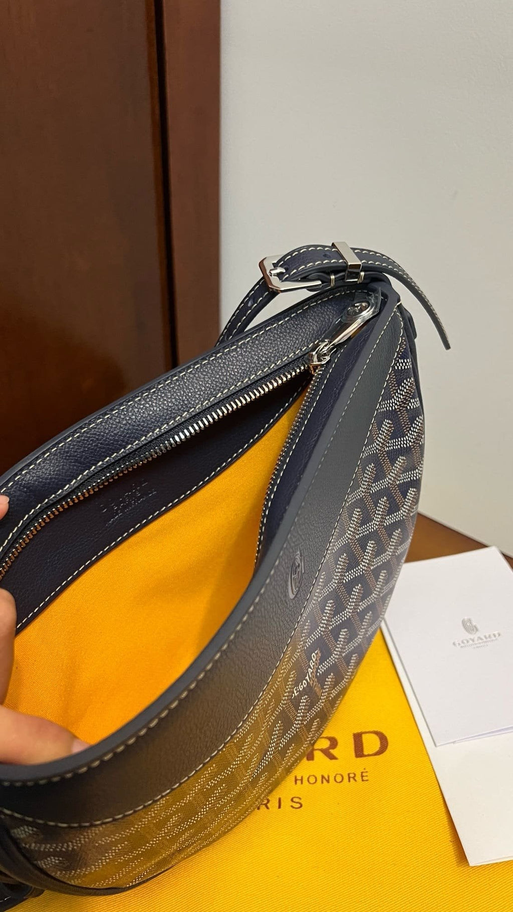 Goyard Hirondelle Schoudertas – Donkerblauw