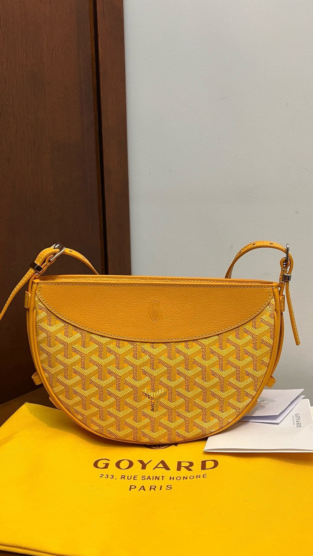 Goyard Hirondelle Schoudertas – Geel