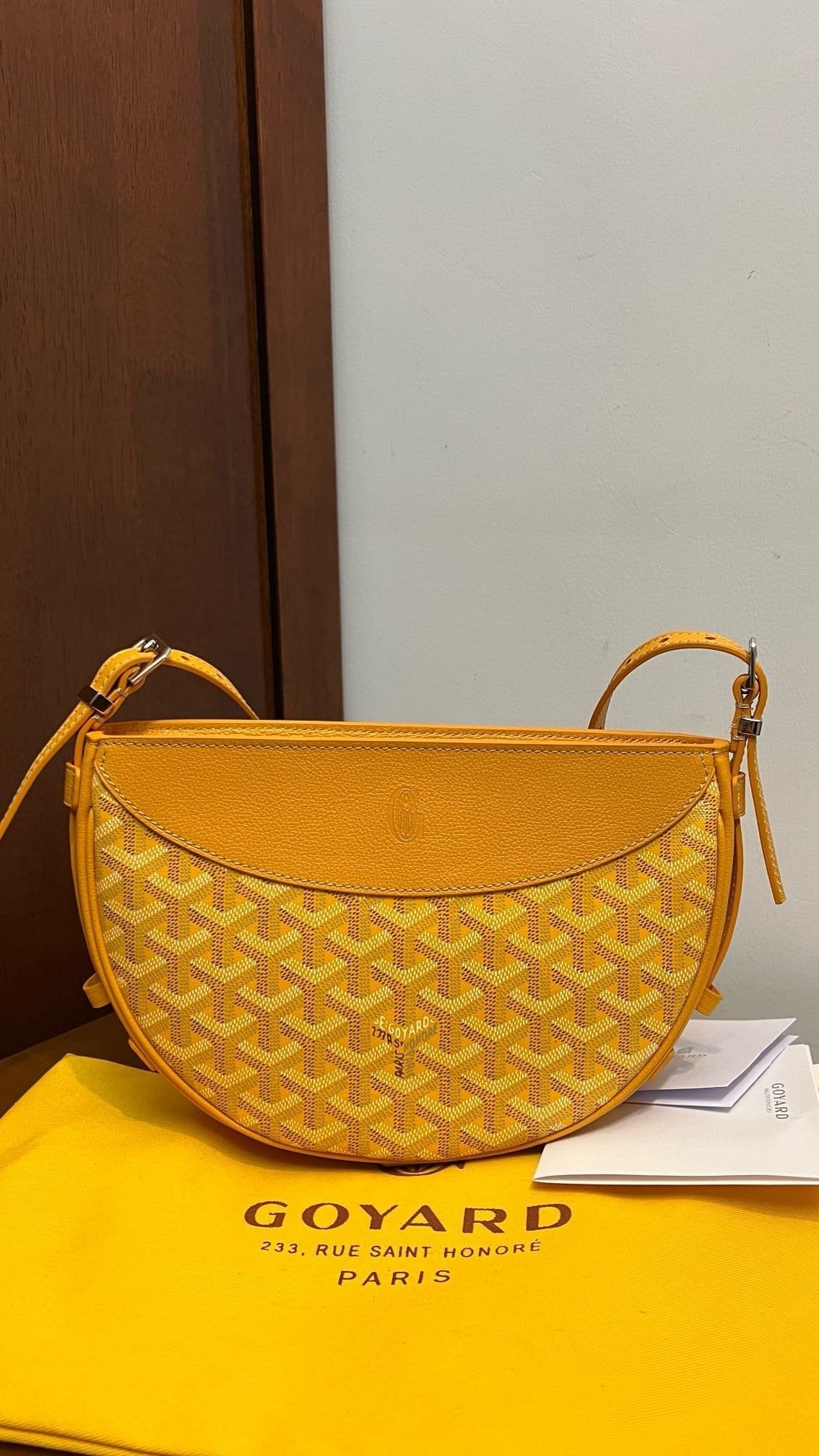 Goyard Hirondelle Schoudertas – Geel