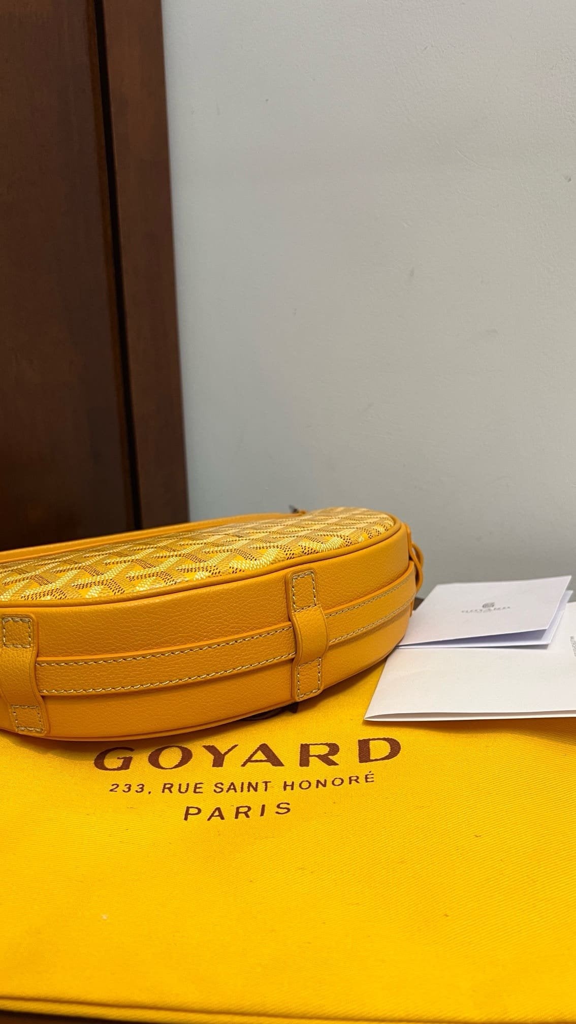 Goyard Hirondelle Schoudertas – Geel