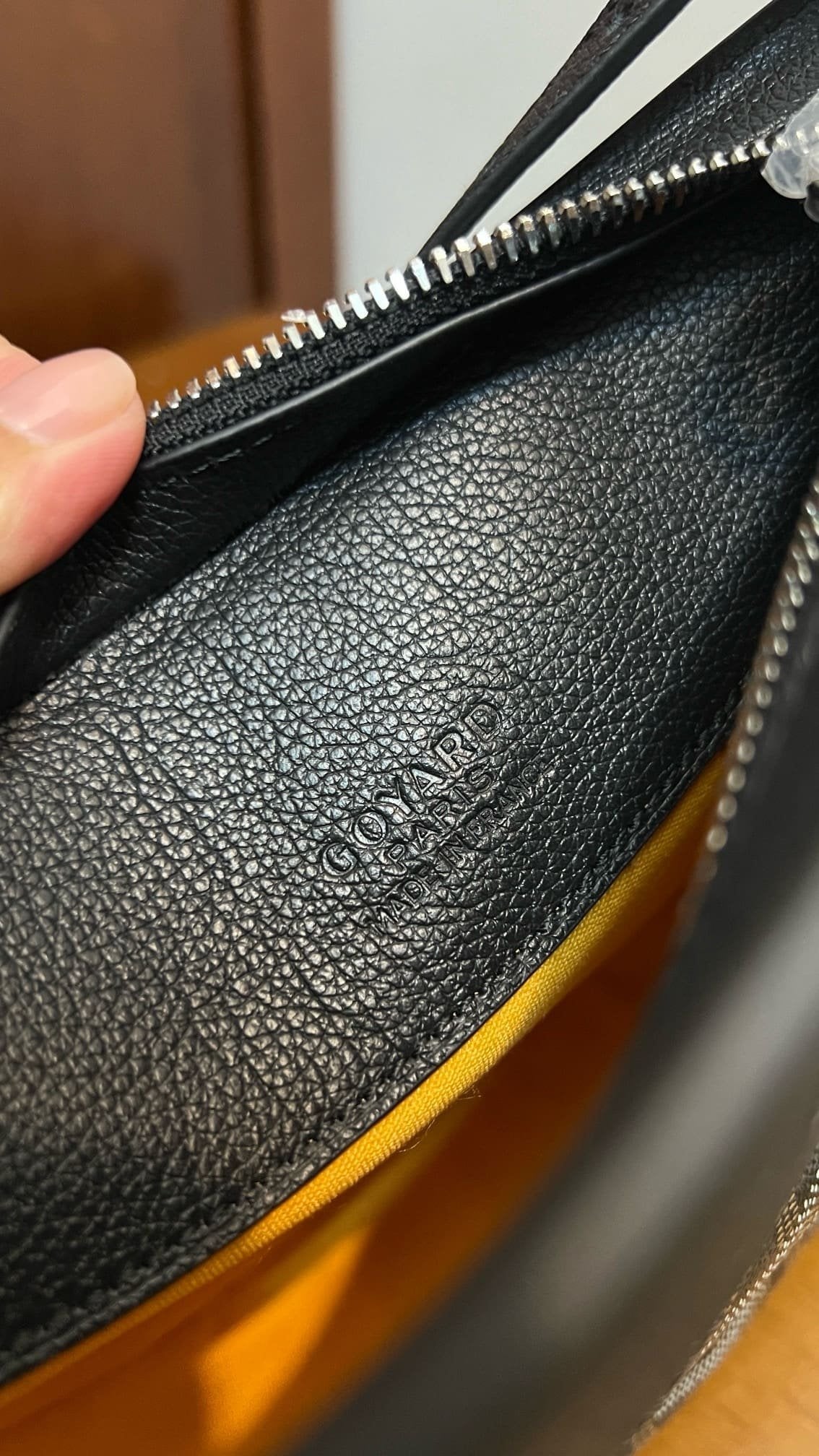 Goyard Hirondelle Schoudertas – Zwart / Grijs