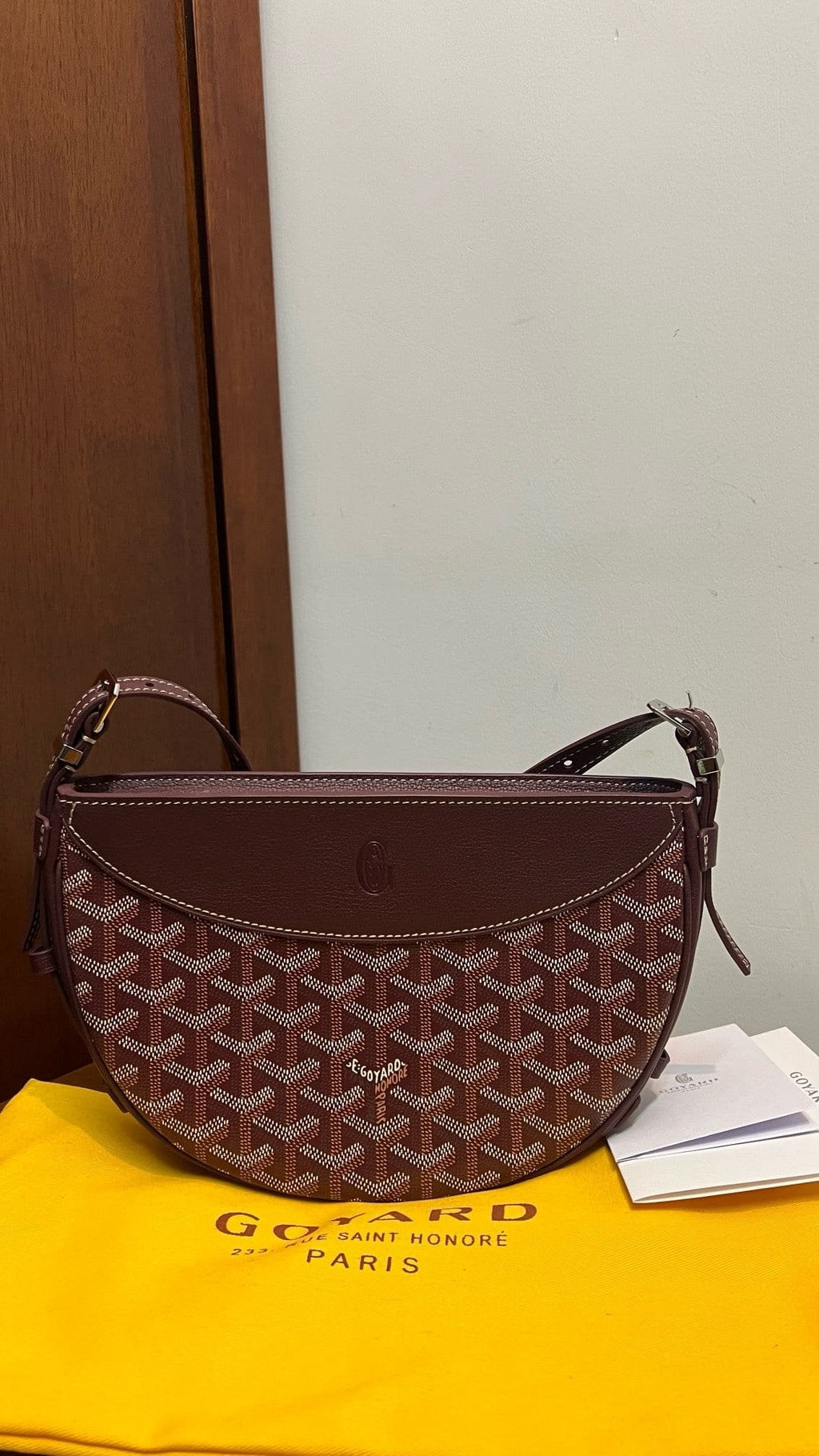 Goyard Hirondelle Schoudertas – Bordeauxrood