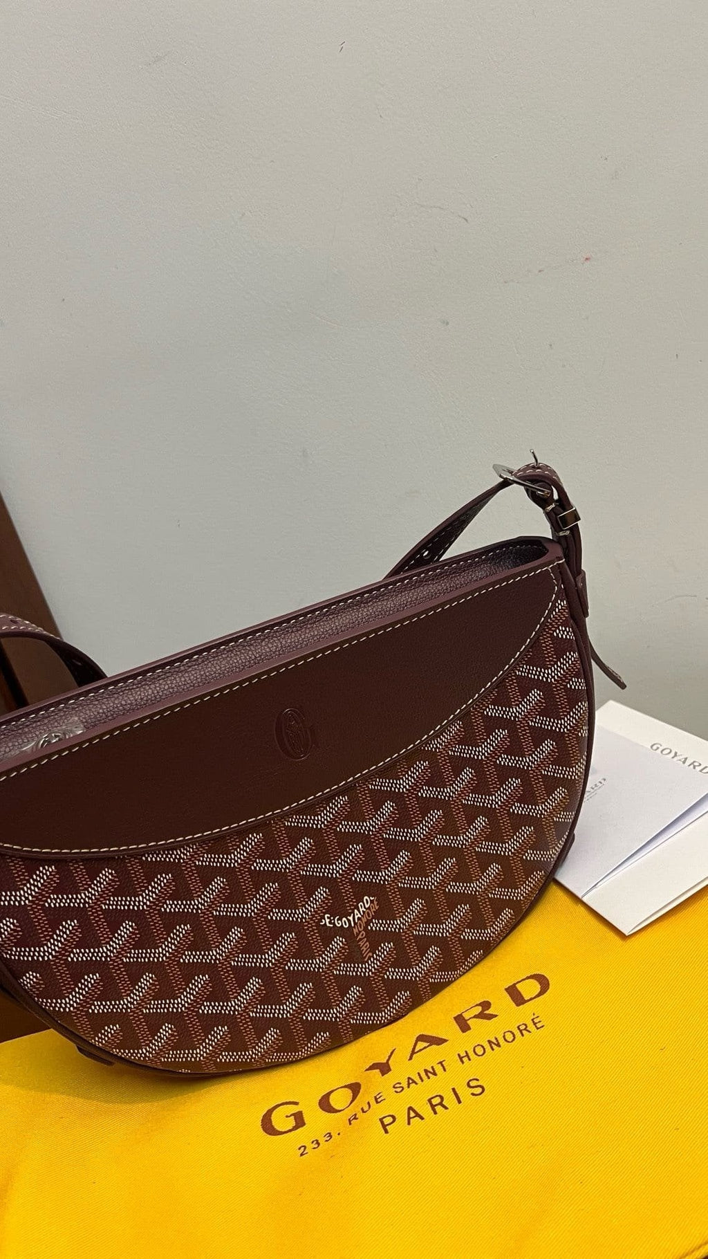 Goyard Hirondelle Schoudertas – Bordeauxrood