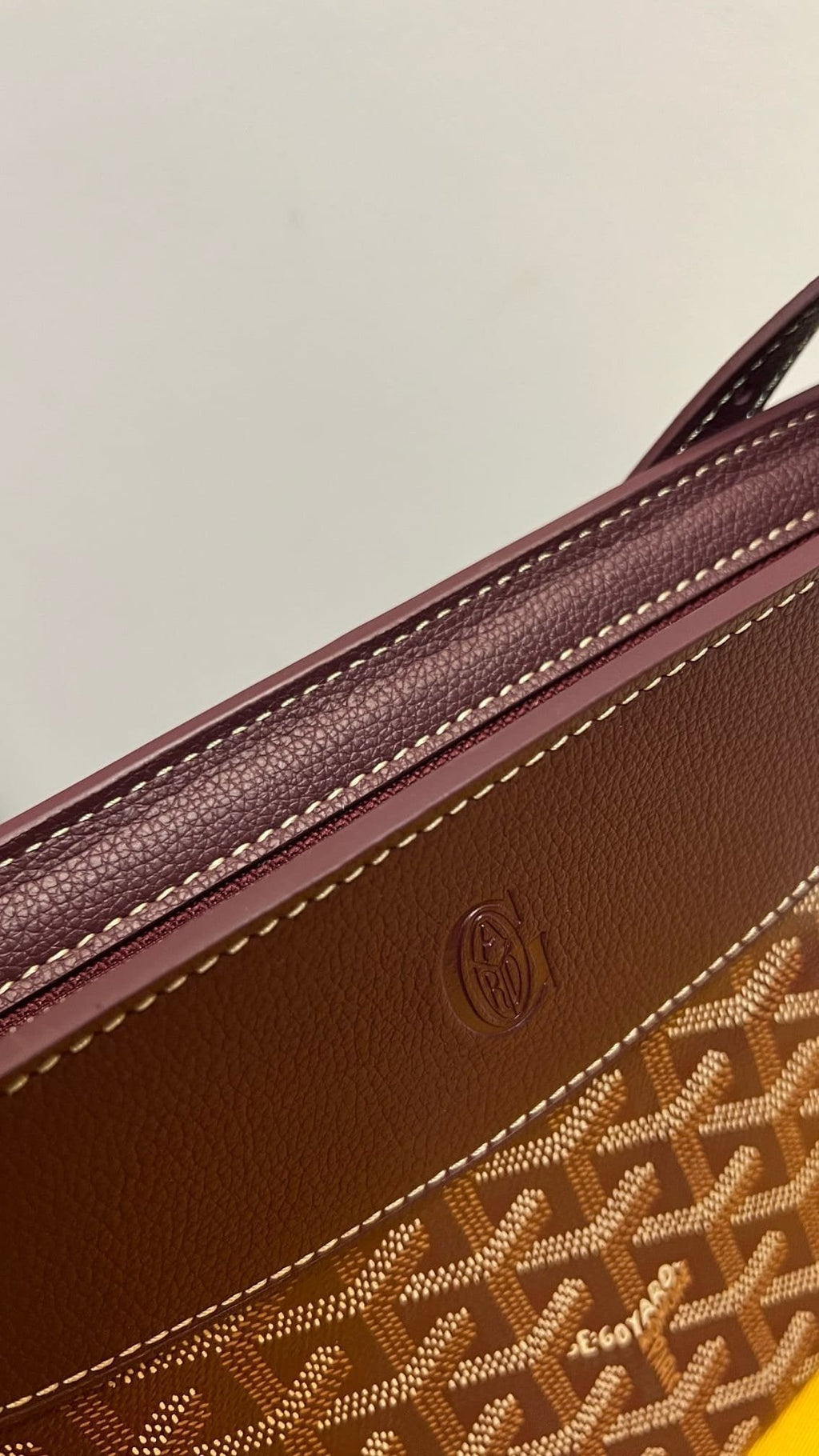 Goyard Hirondelle Schoudertas – Bordeauxrood