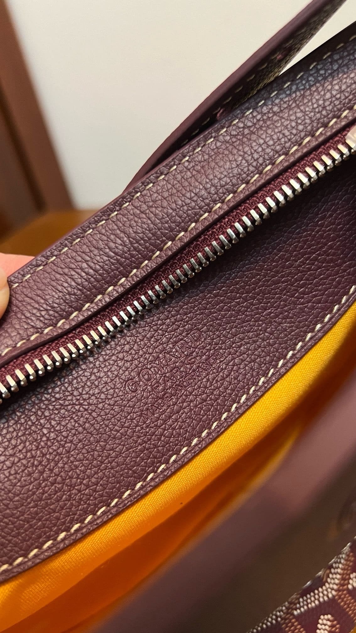 Goyard Hirondelle Schoudertas – Bordeauxrood